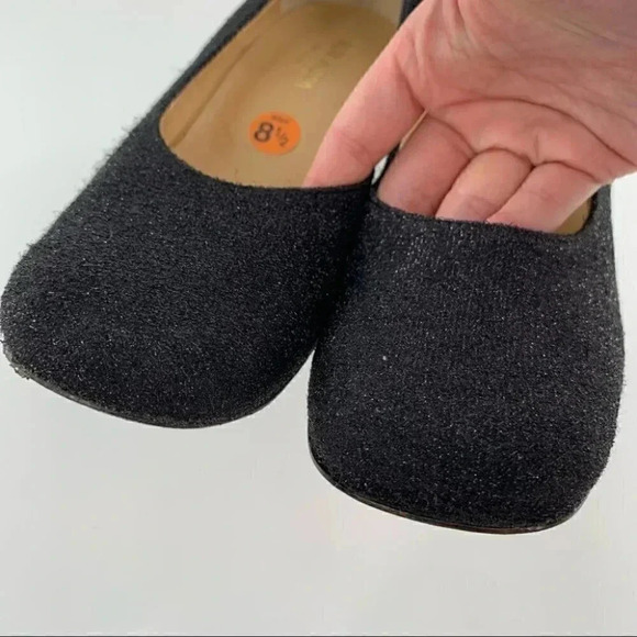 Alta Moda heels sz 8.5 charcoal gray chunky square toe 90s Y2k holiday vintage - Picture 10 of 13